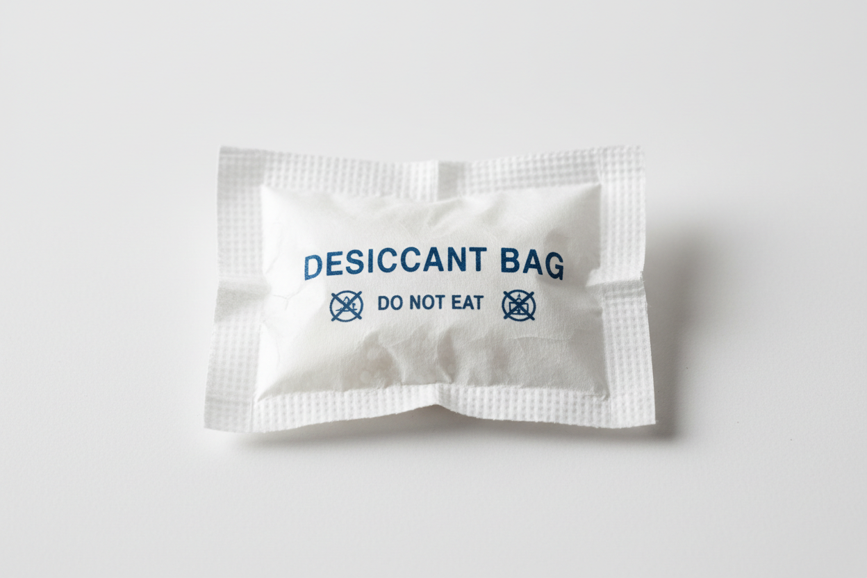 no leave the word dessicant bag