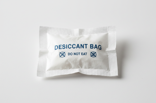 no leave the word dessicant bag